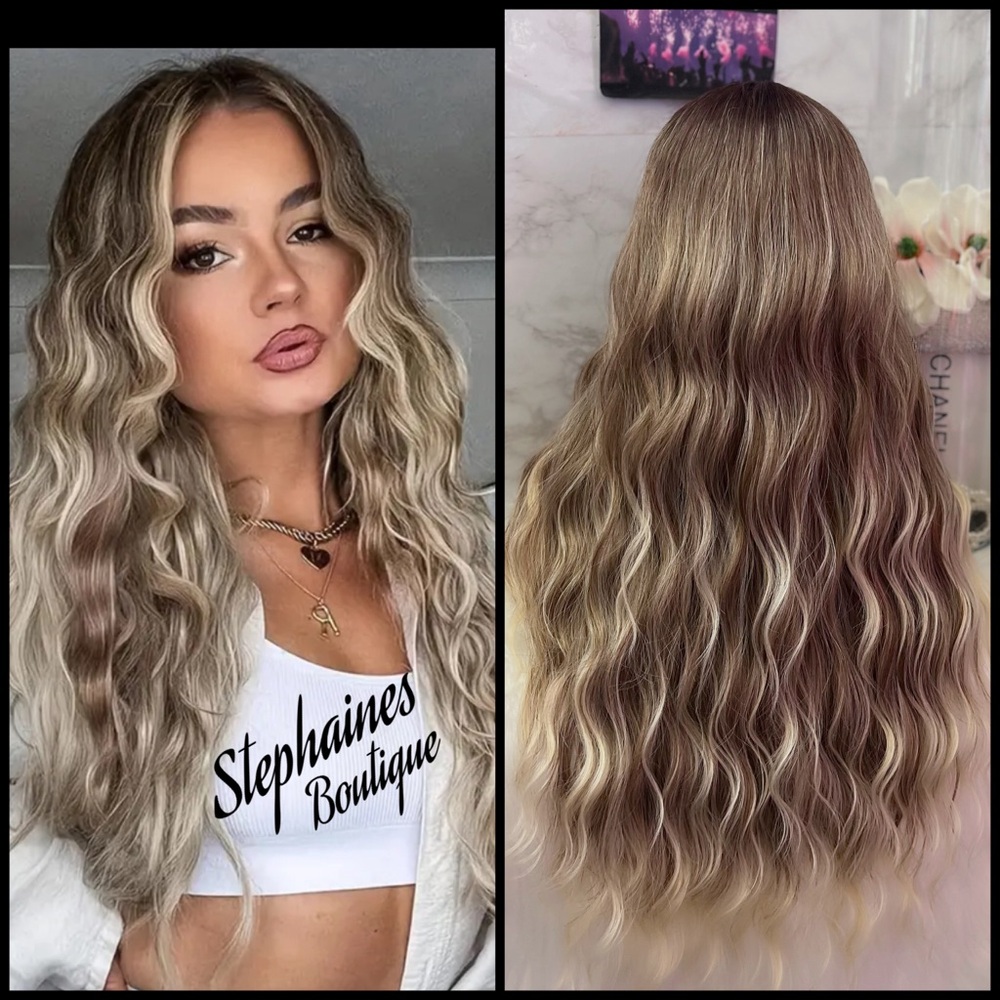 - Human Hair Blended Lace Front Wig